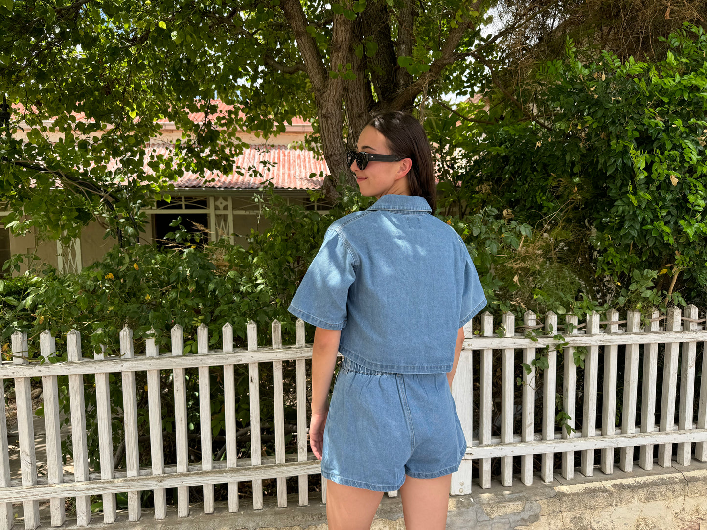 JESSE DENIM SKORT SET