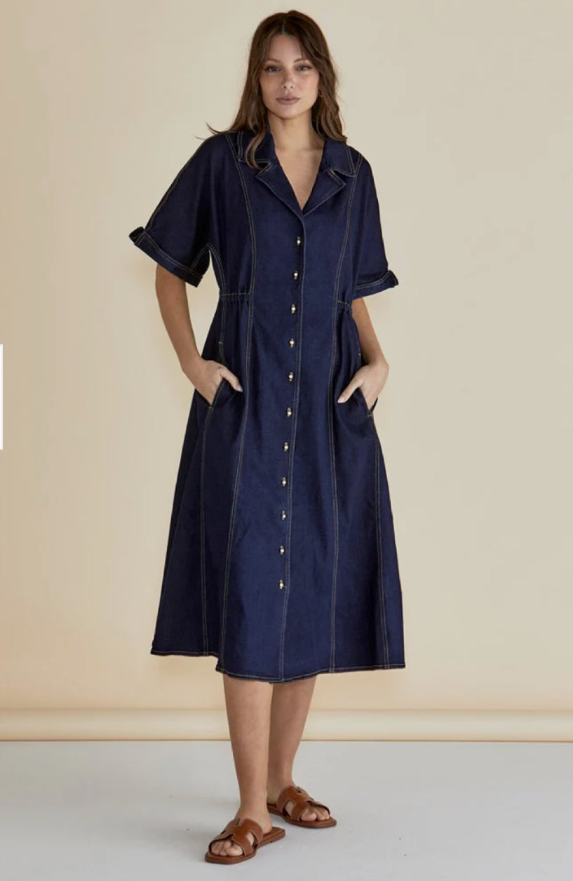 DANA DENIM DRESS