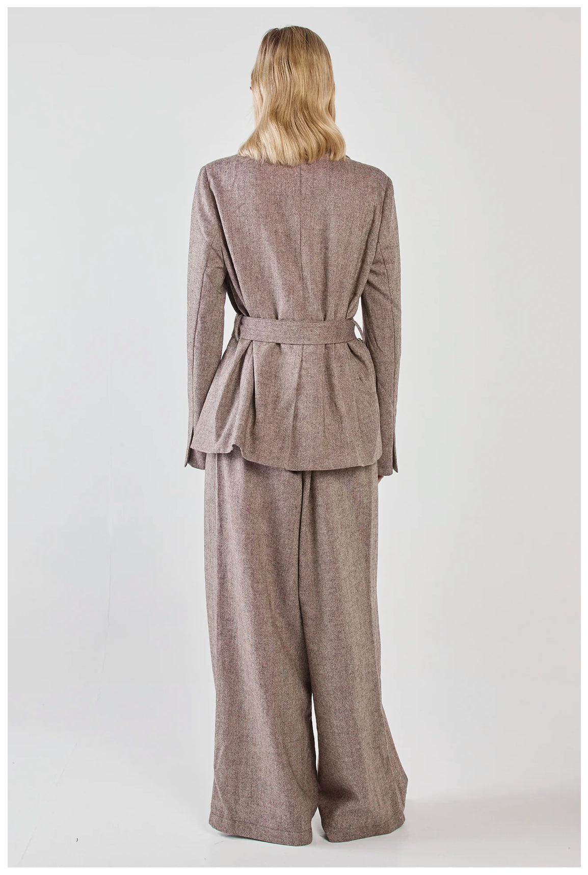 thalia belted blazer