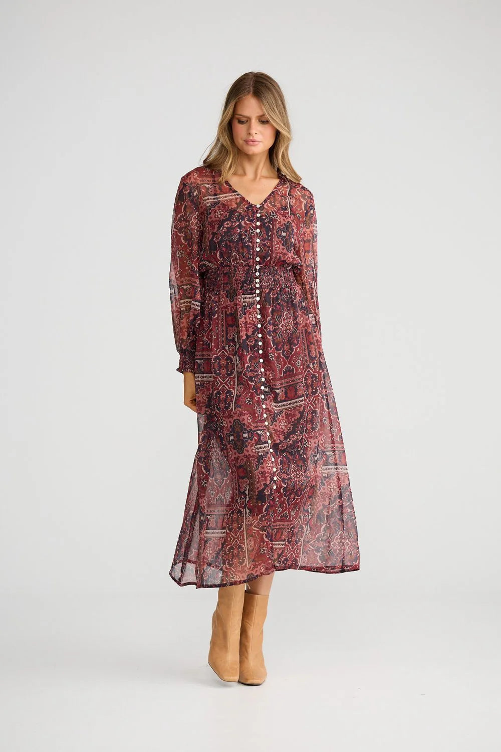 HALYCON DRESS MYSTIC WEAVE