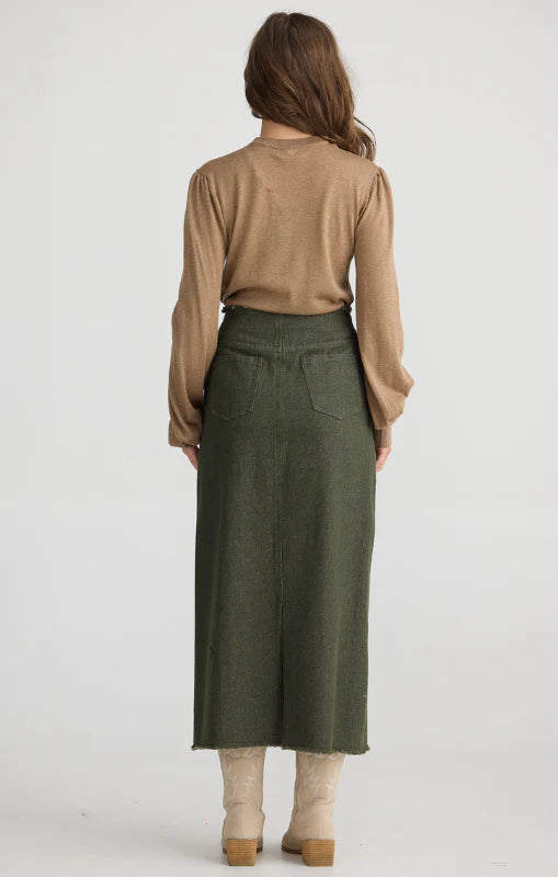 MACEY SKIRT (OLIVE)