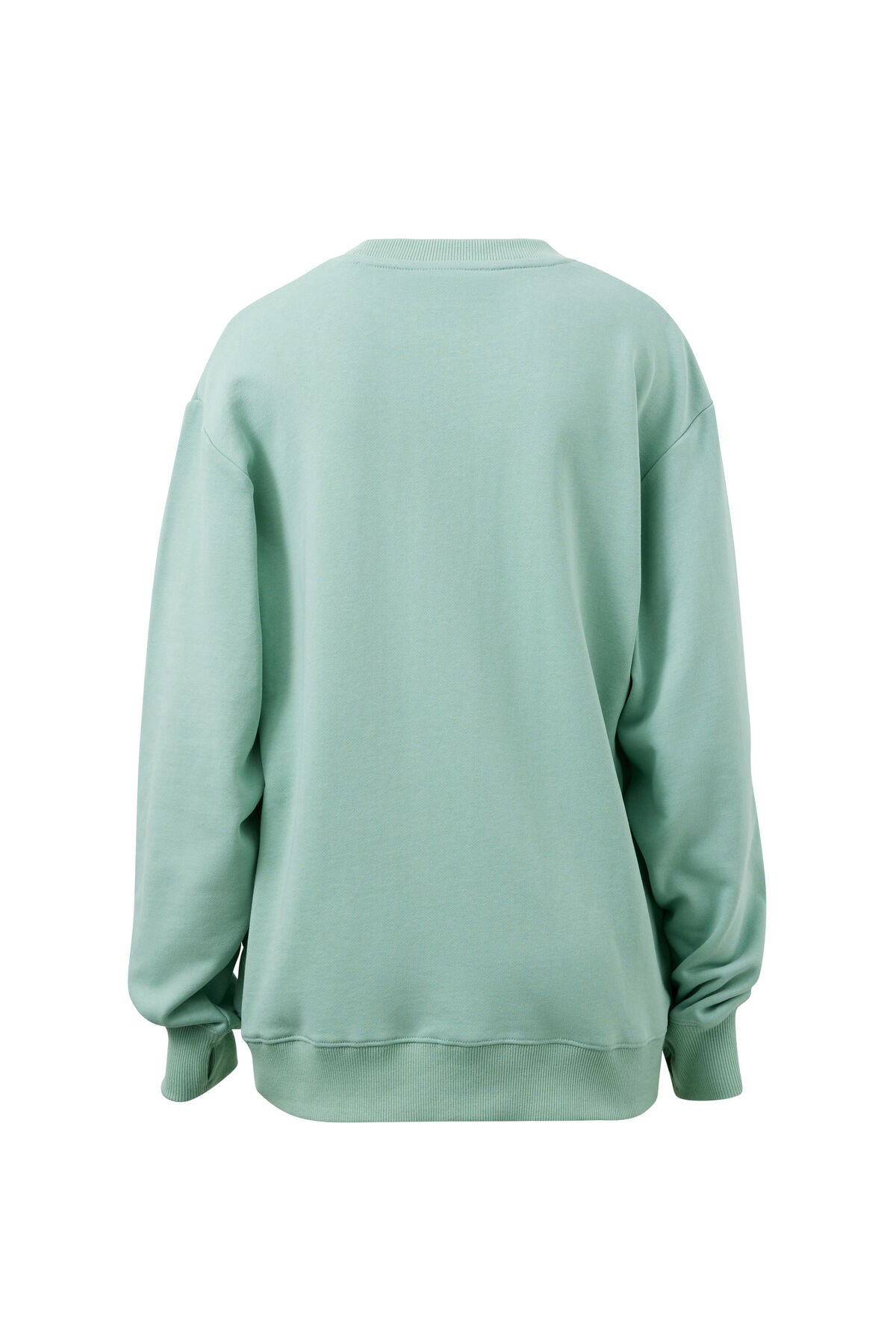 ISLA OVERSIZED SLOUCHY CREW SEAFOAM