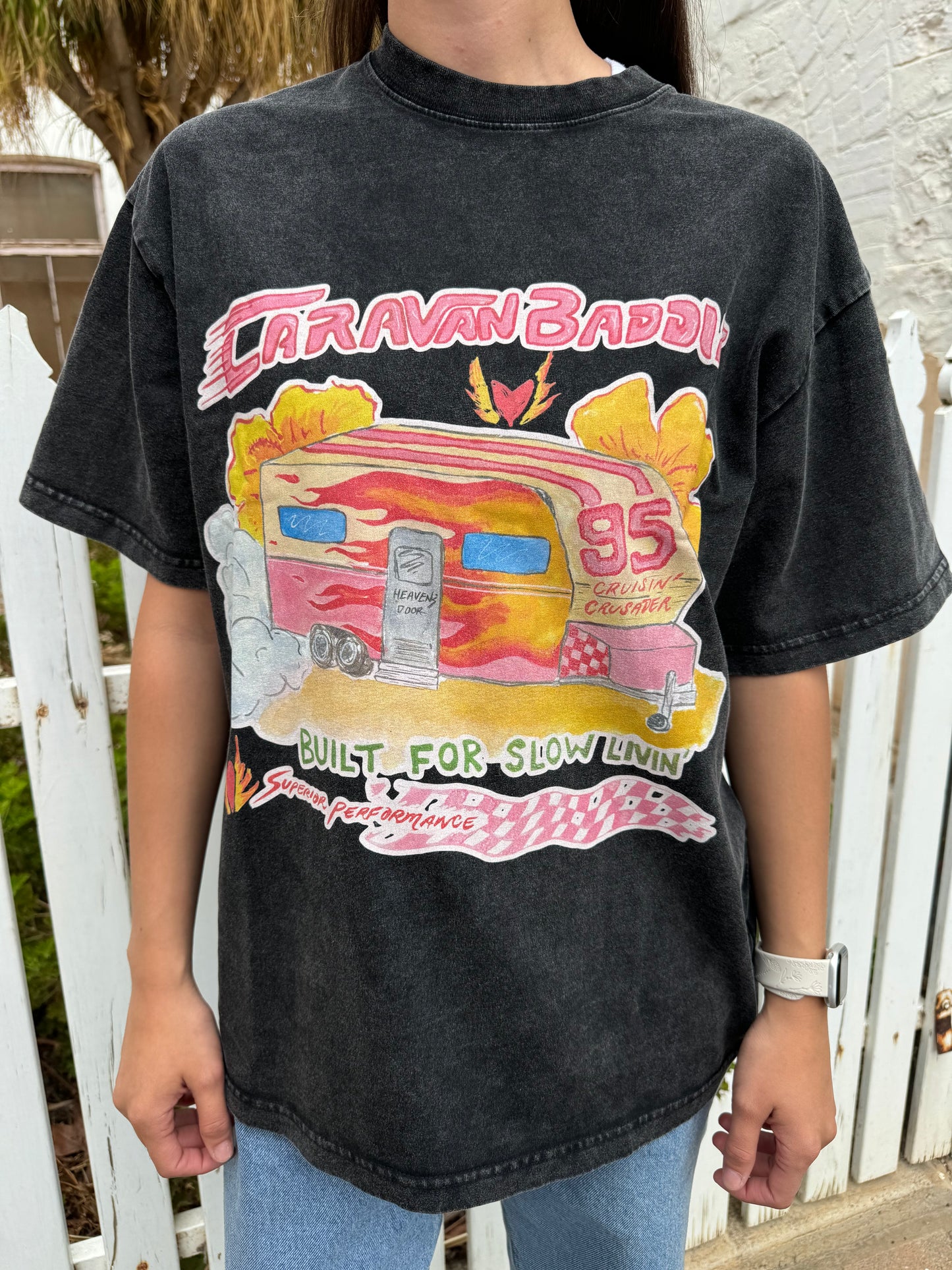 CARAVAN BADDIE OVERSIZED ACID WASH