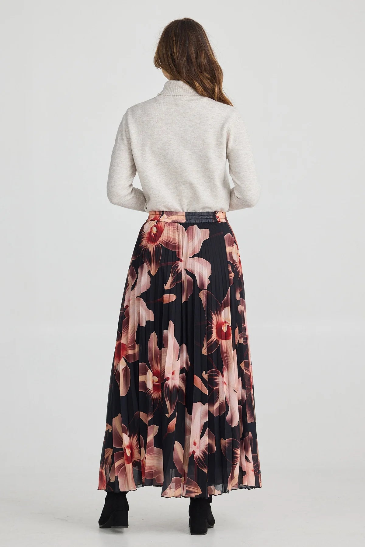 ALIAS PLEATED SKIRT NIGHT ORCHID