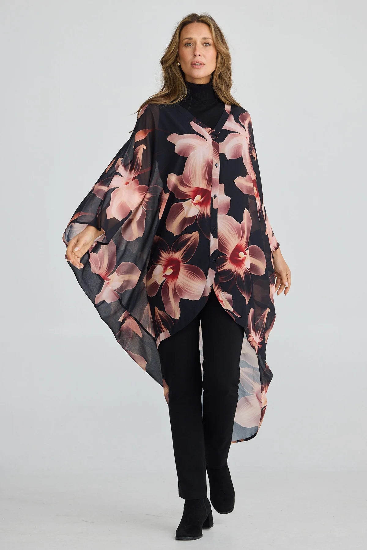 CLAUDIA OVERSHIRT NIGHT ORCHID