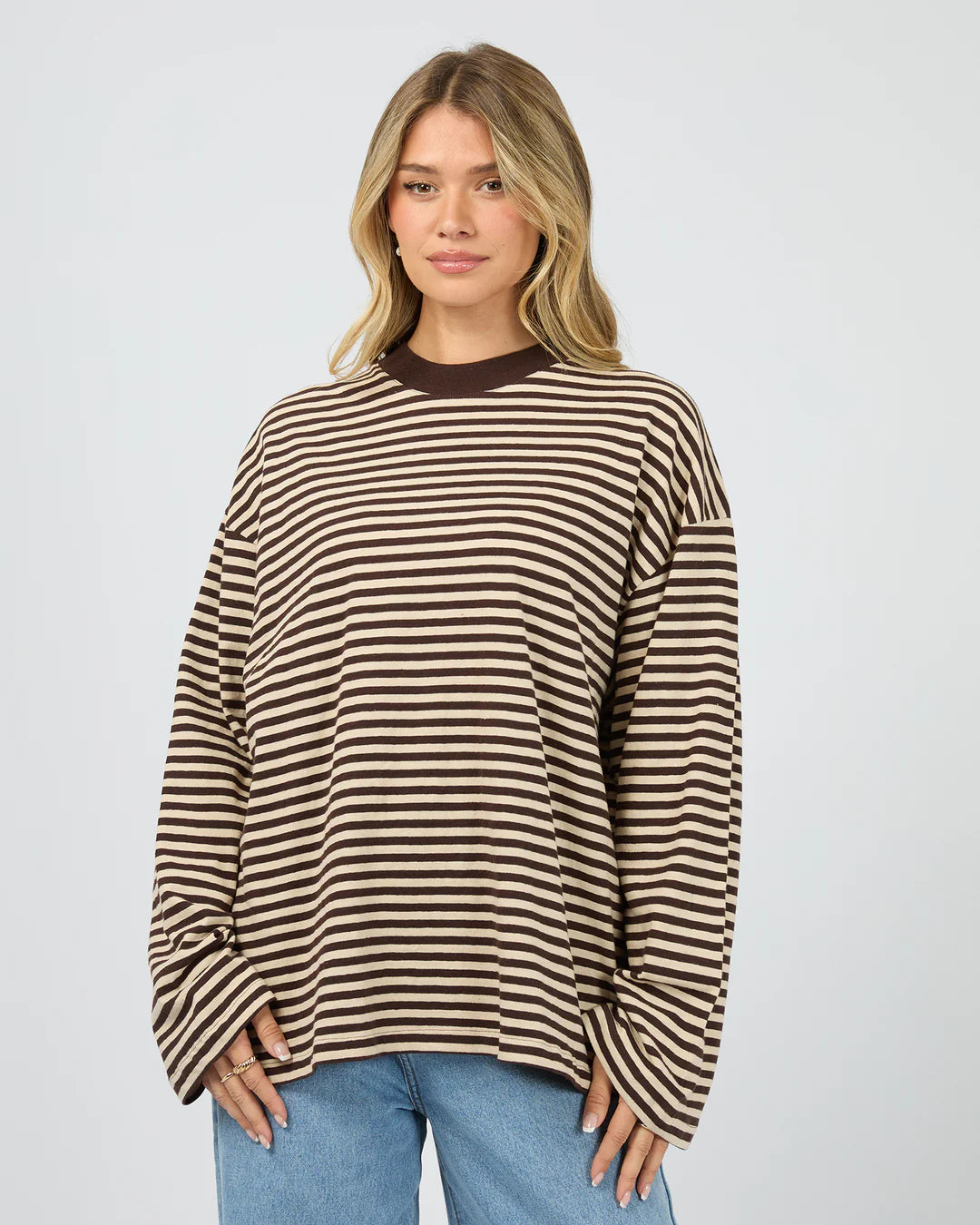 PALOMA LS STRIPE TEE