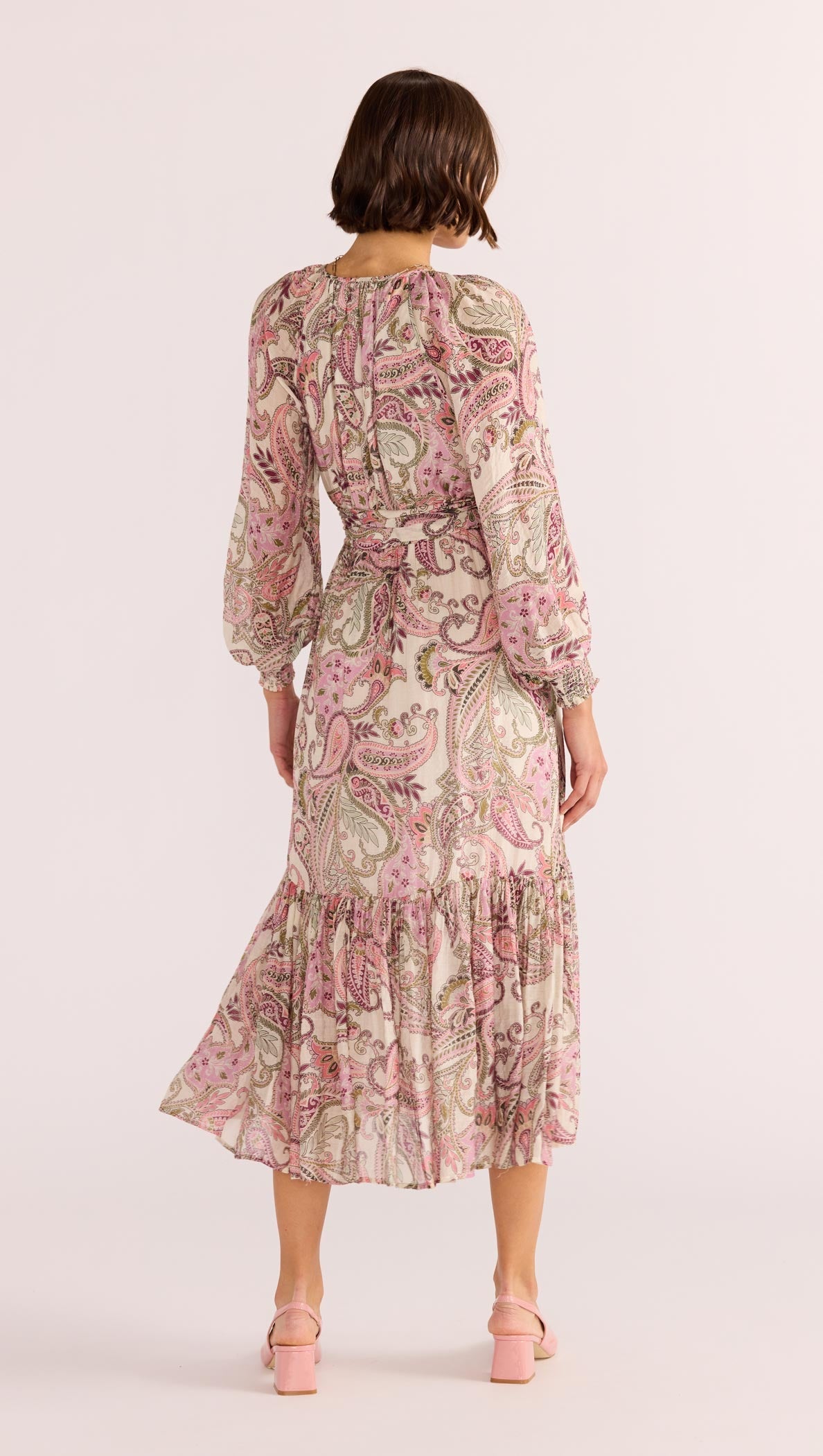 CADENCE BLOUSON MIDI DRESS