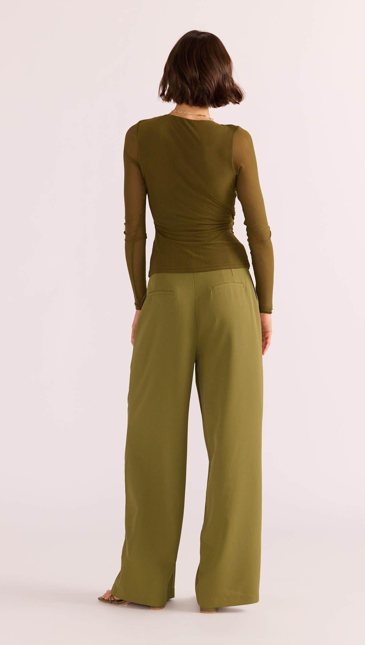 ELODIE MESH WRAP TOP