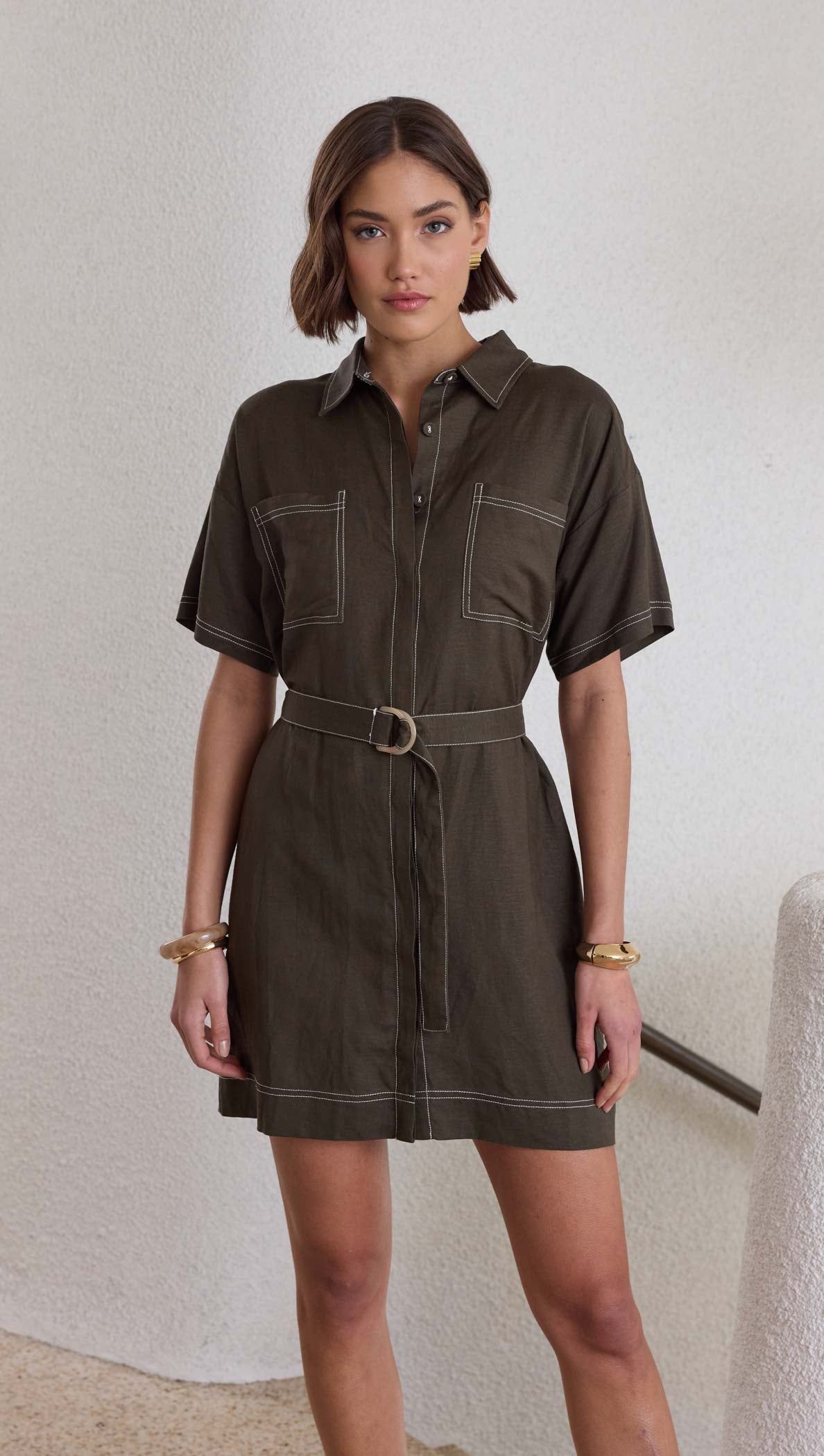 SASKIA MINI SHIRTDRESS