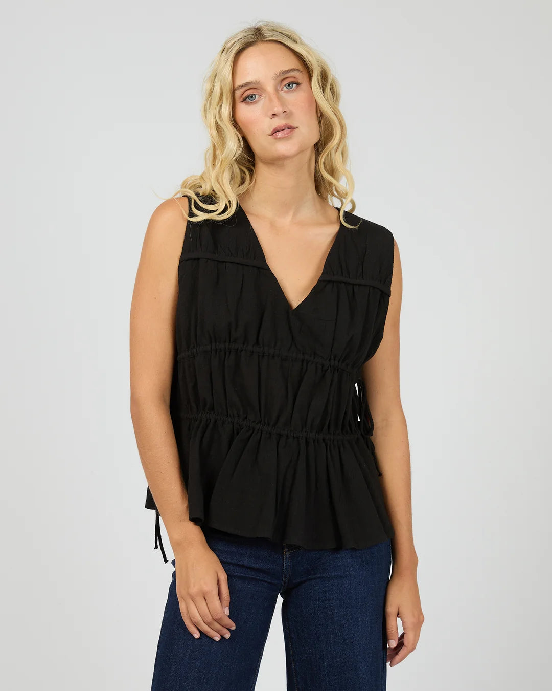 AAE HEIDI RUCHED TOP