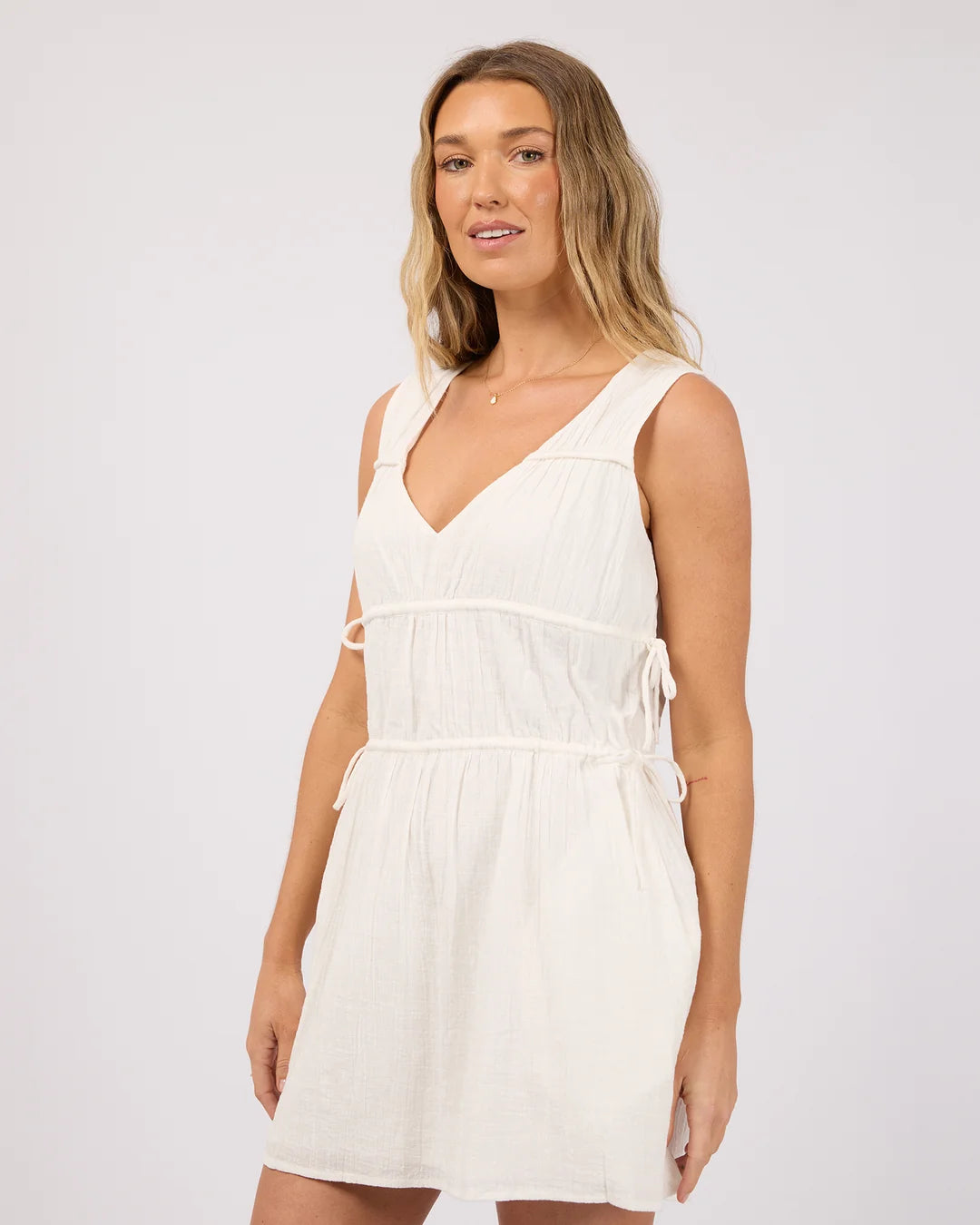 AAE HEIDI RUCHED MINI DRESS