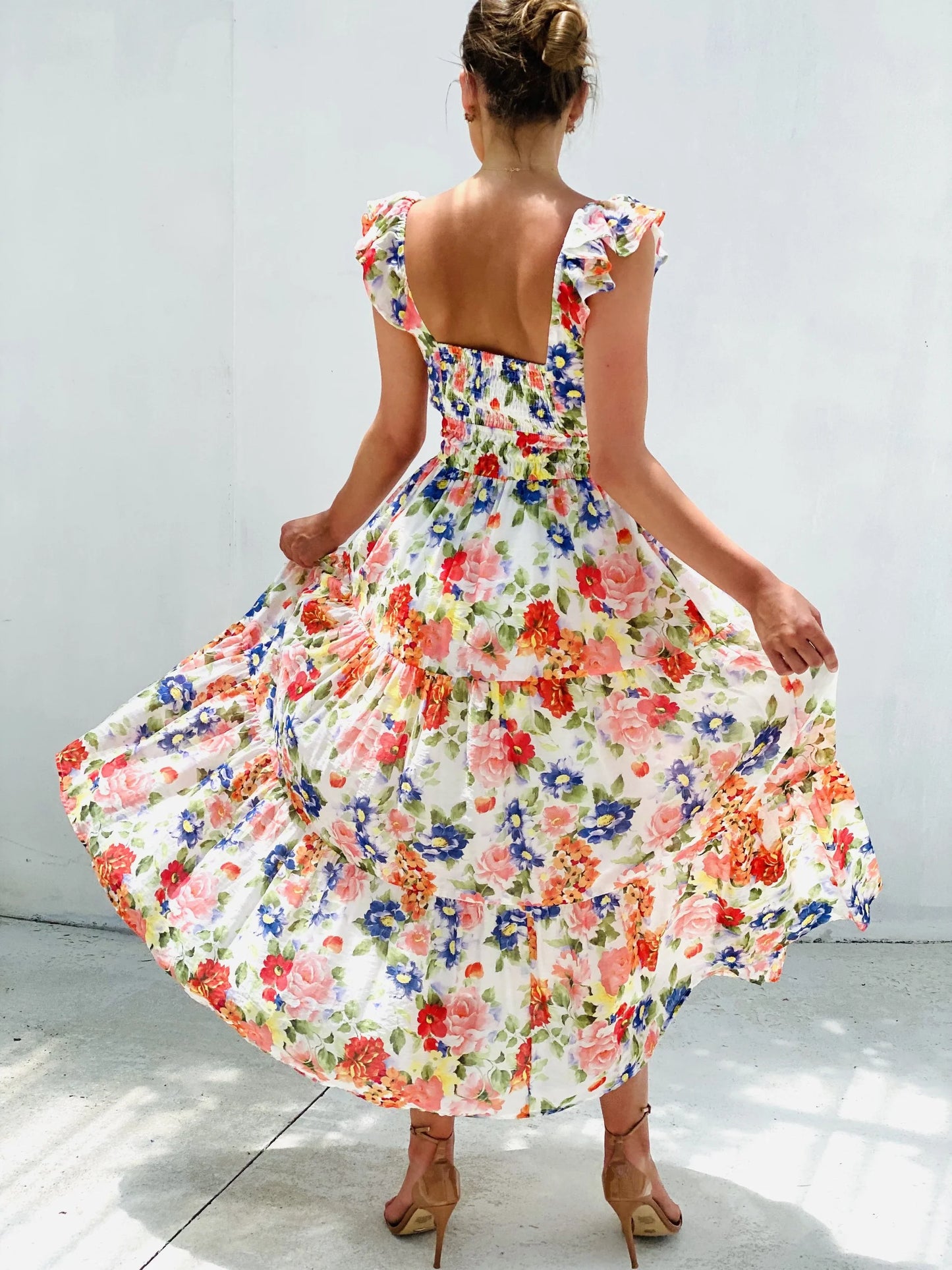 STELLA FLORAL MIDI