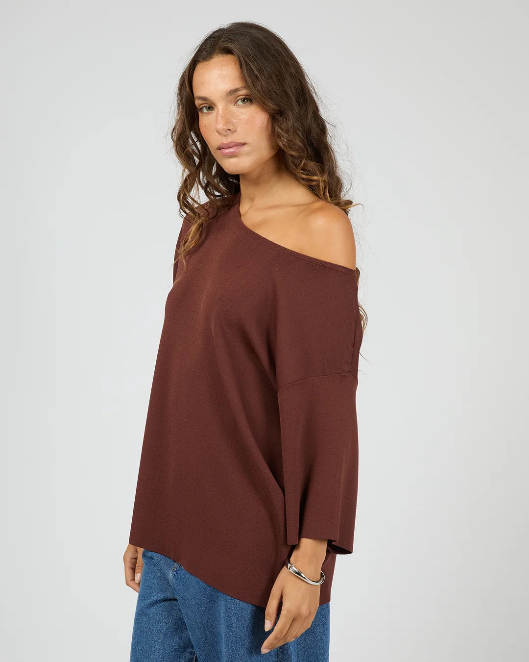 OLLIE OFF SHOULDER KNIT TOP