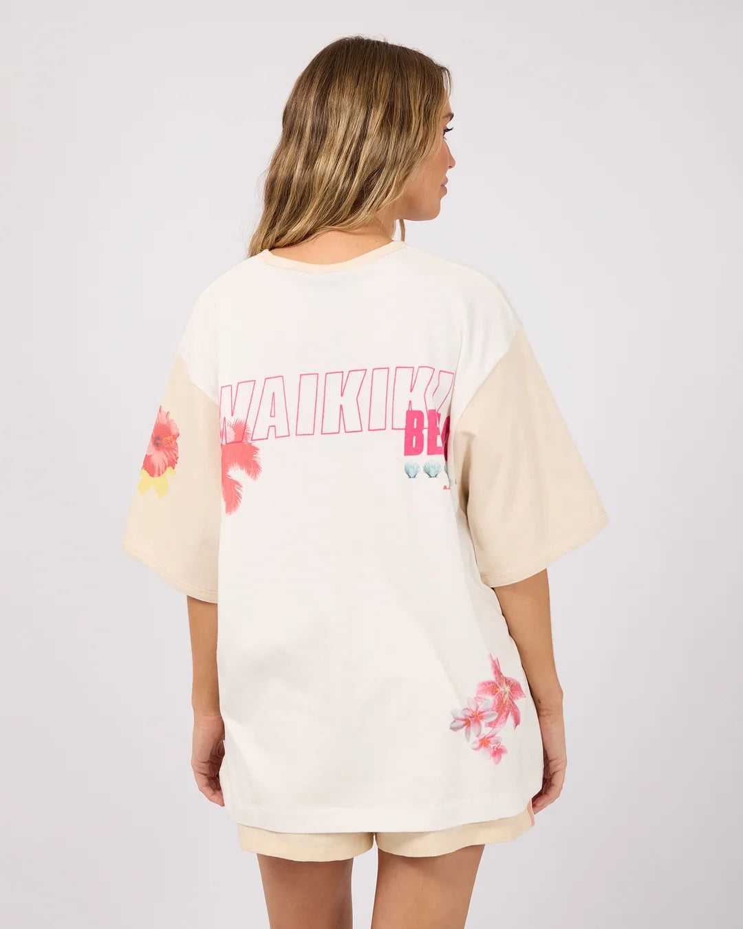 HAWAIIAN HIBISCUS OVERSIZED TEE