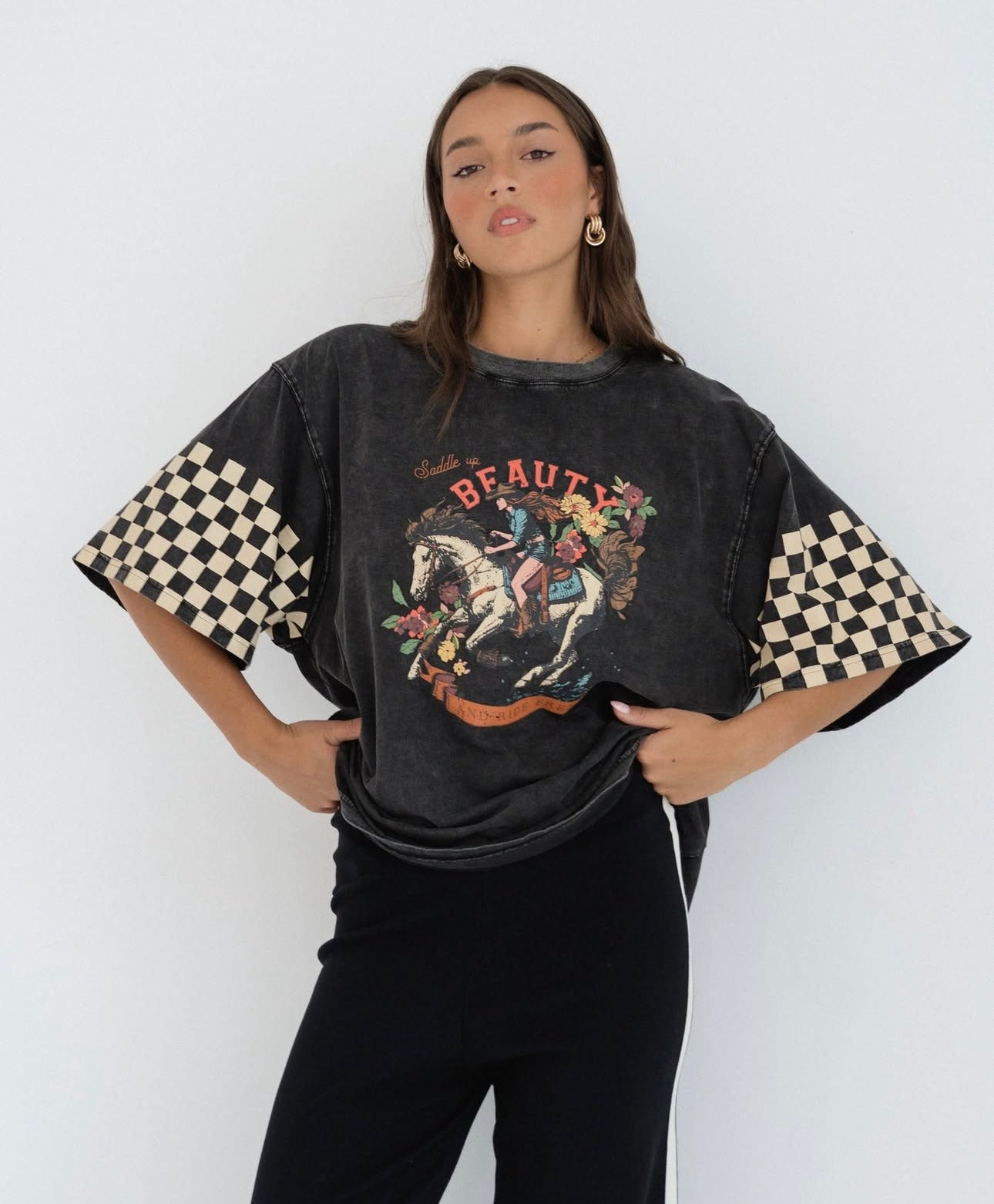 SADDLE UP BEAUTY TEE