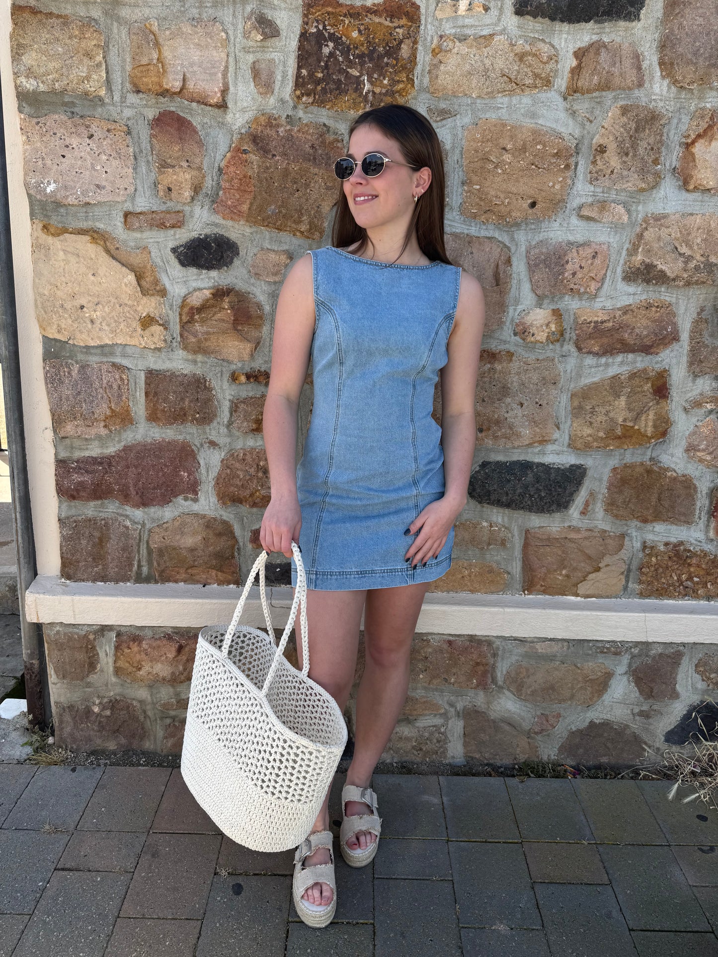 MILES DENIM MINI DRESS
