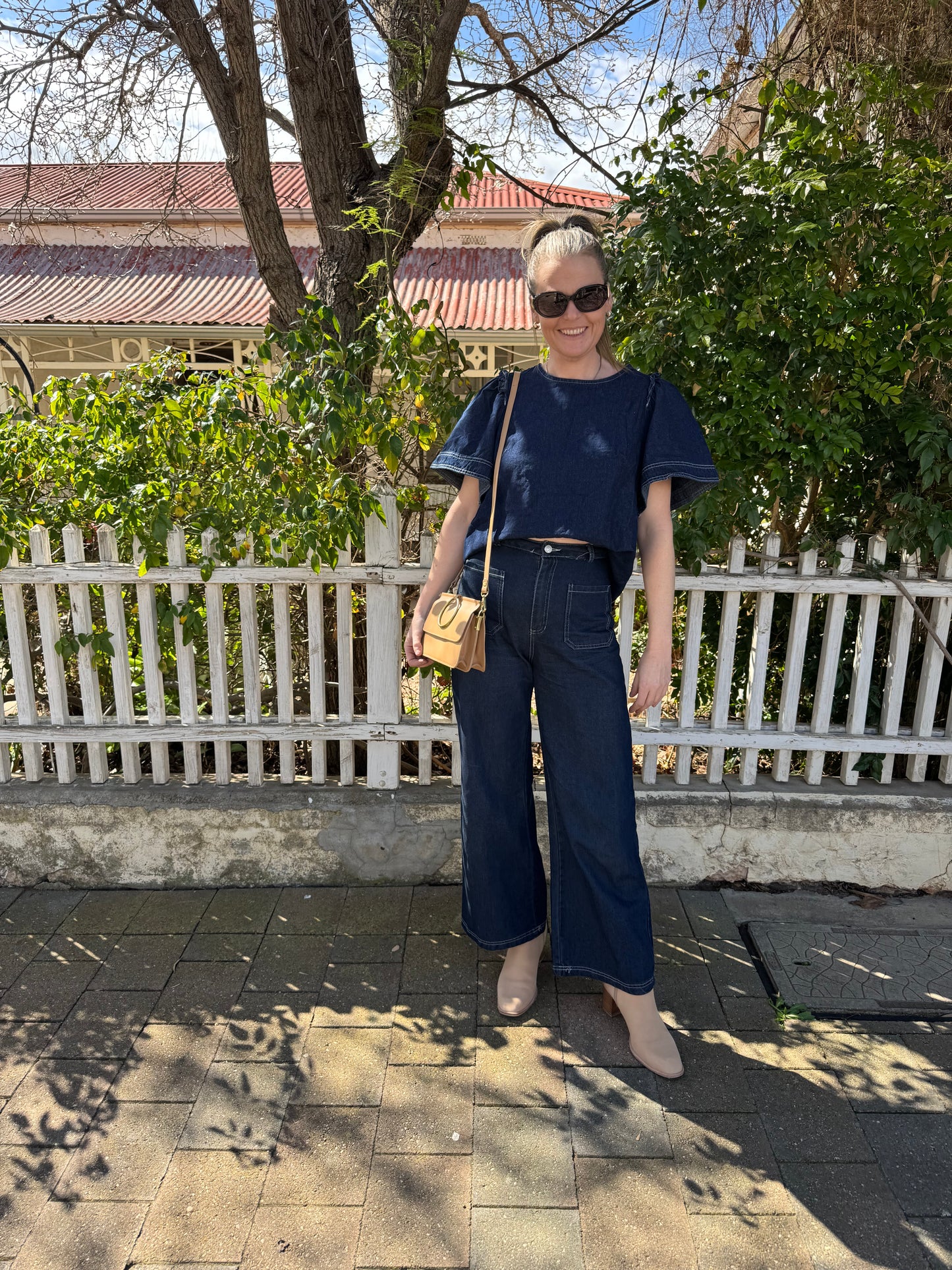 CASEY DENIM TOP