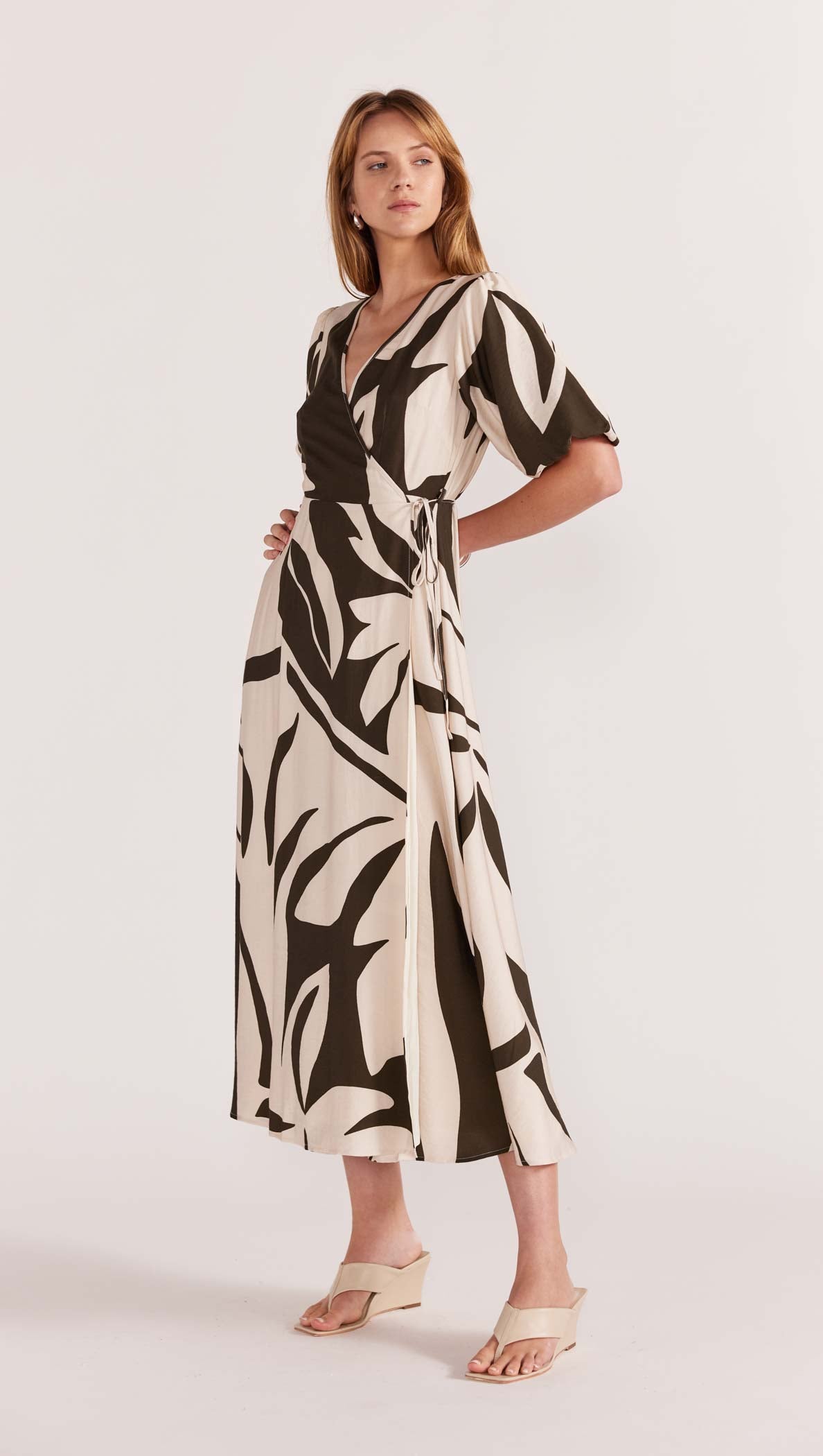 ACACIA WRAP MIDI DRESS