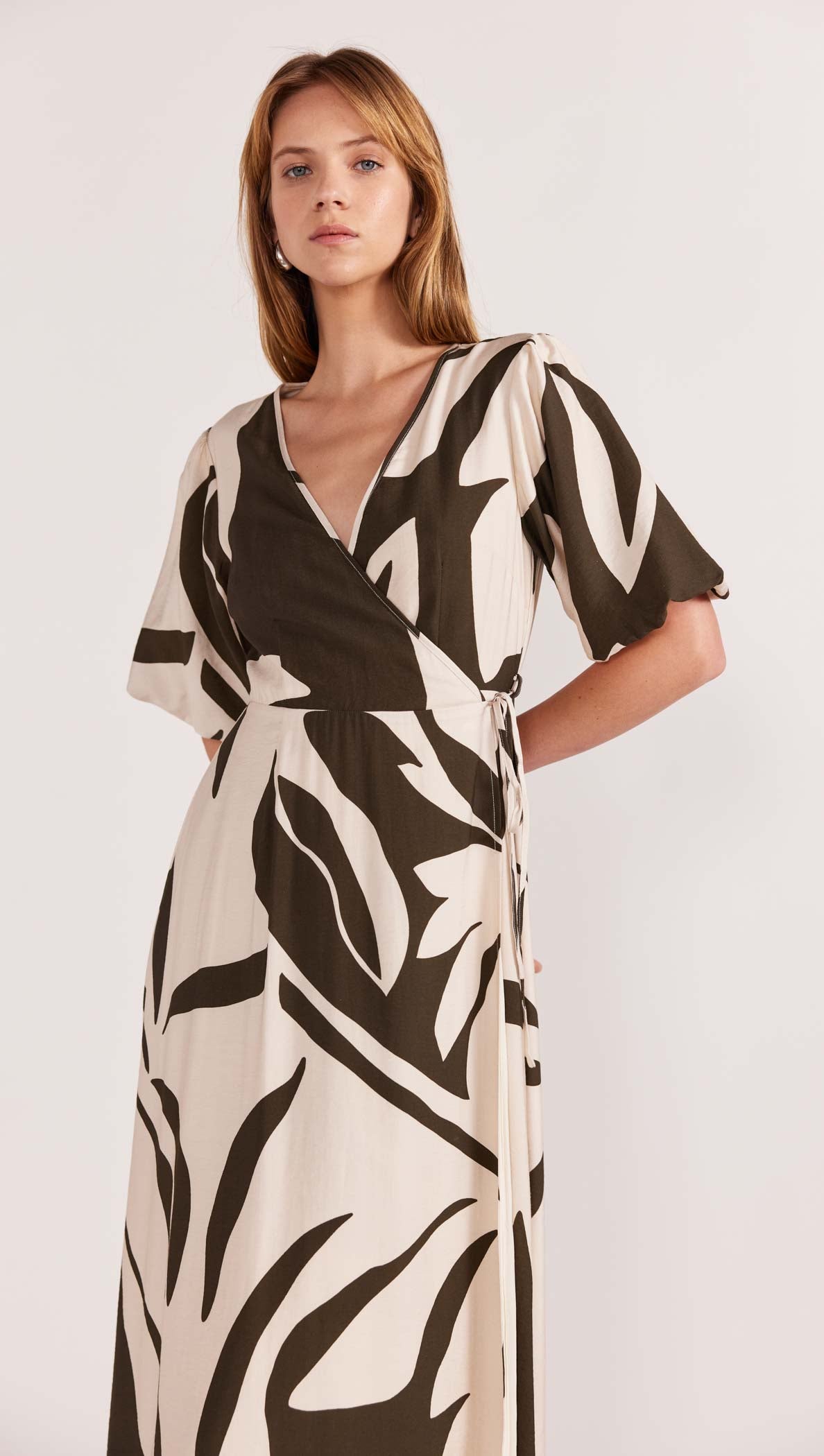 ACACIA WRAP MIDI DRESS