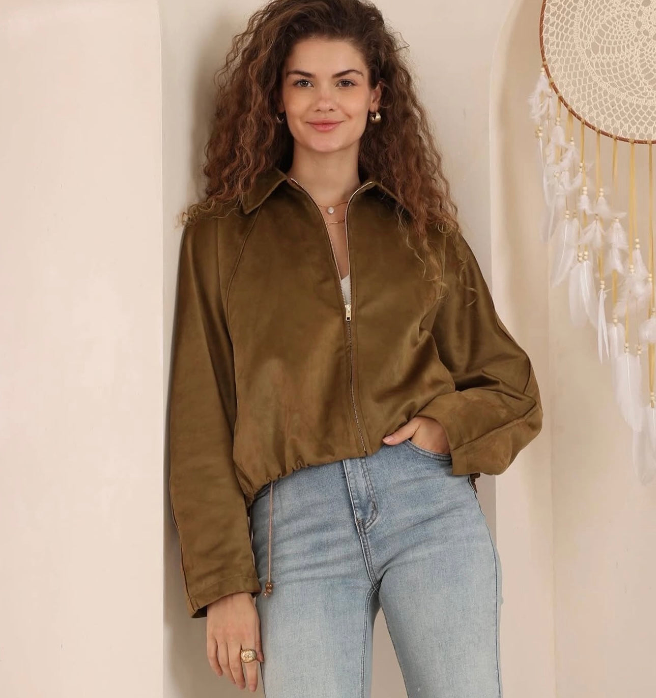 SASHA SUEDE JACKET