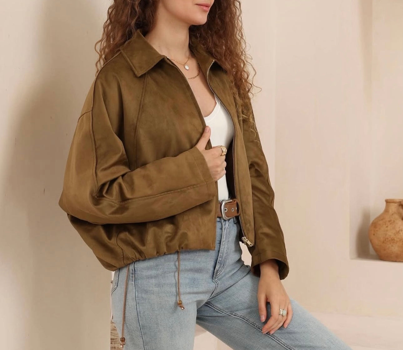 SASHA SUEDE JACKET