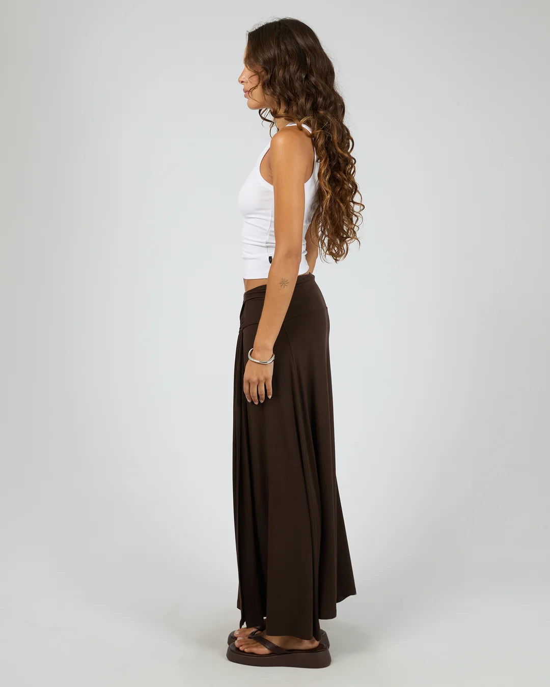 TWIST DETAIL MAXI SKIRT