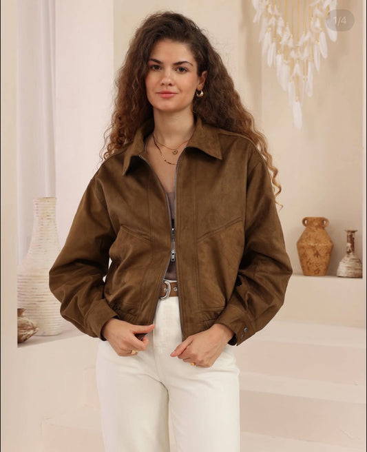 JAYDA SUEDE BOMBER
