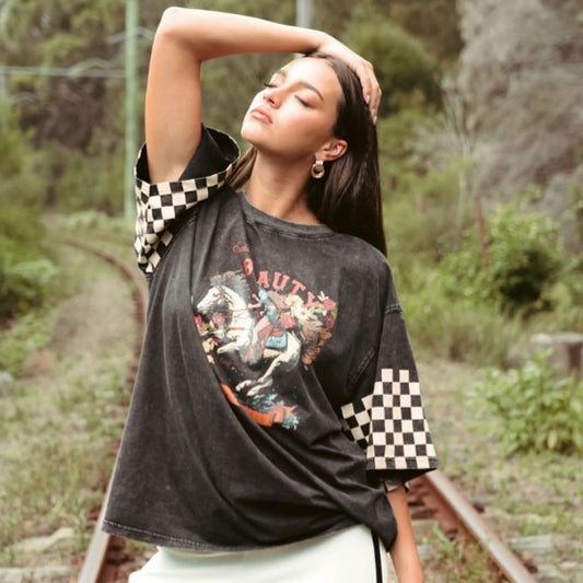 SADDLE UP BEAUTY TEE
