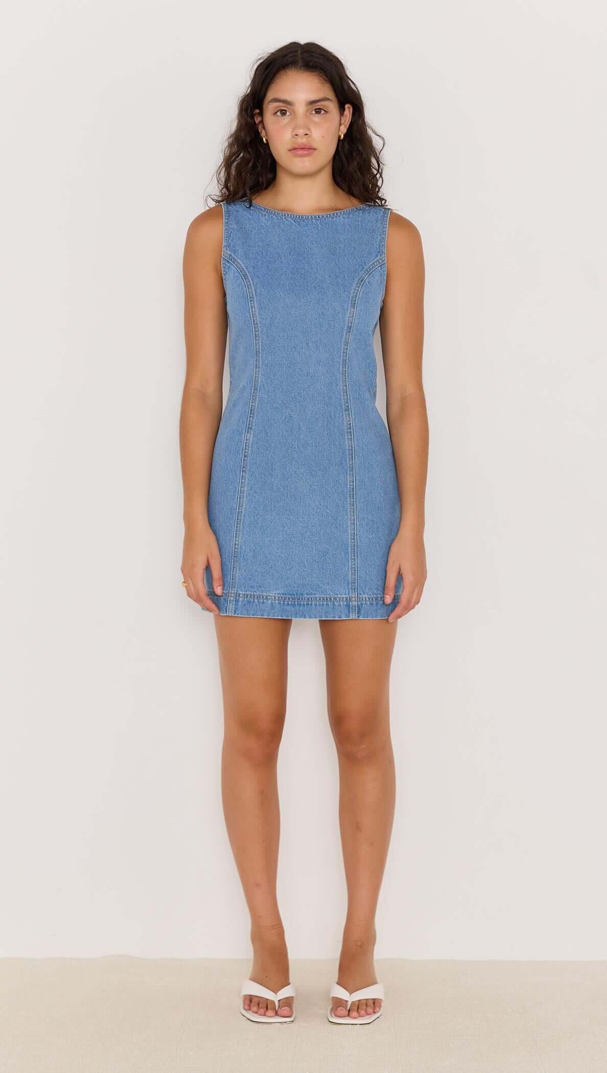 MILES DENIM MINI DRESS