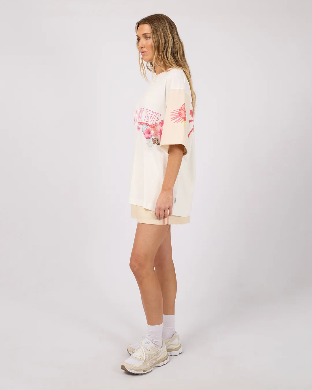 HAWAIIAN HIBISCUS OVERSIZED TEE