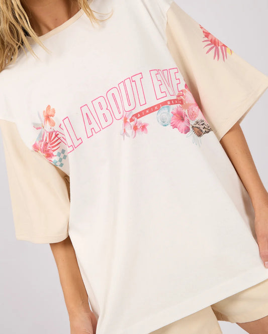 HAWAIIAN HIBISCUS OVERSIZED TEE