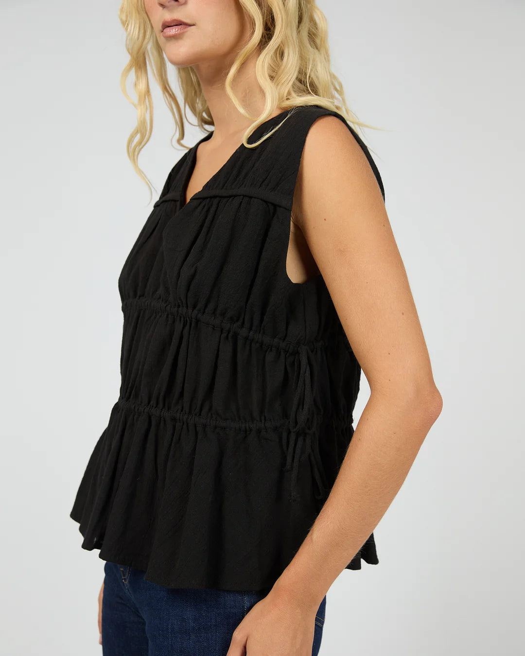 AAE HEIDI RUCHED TOP