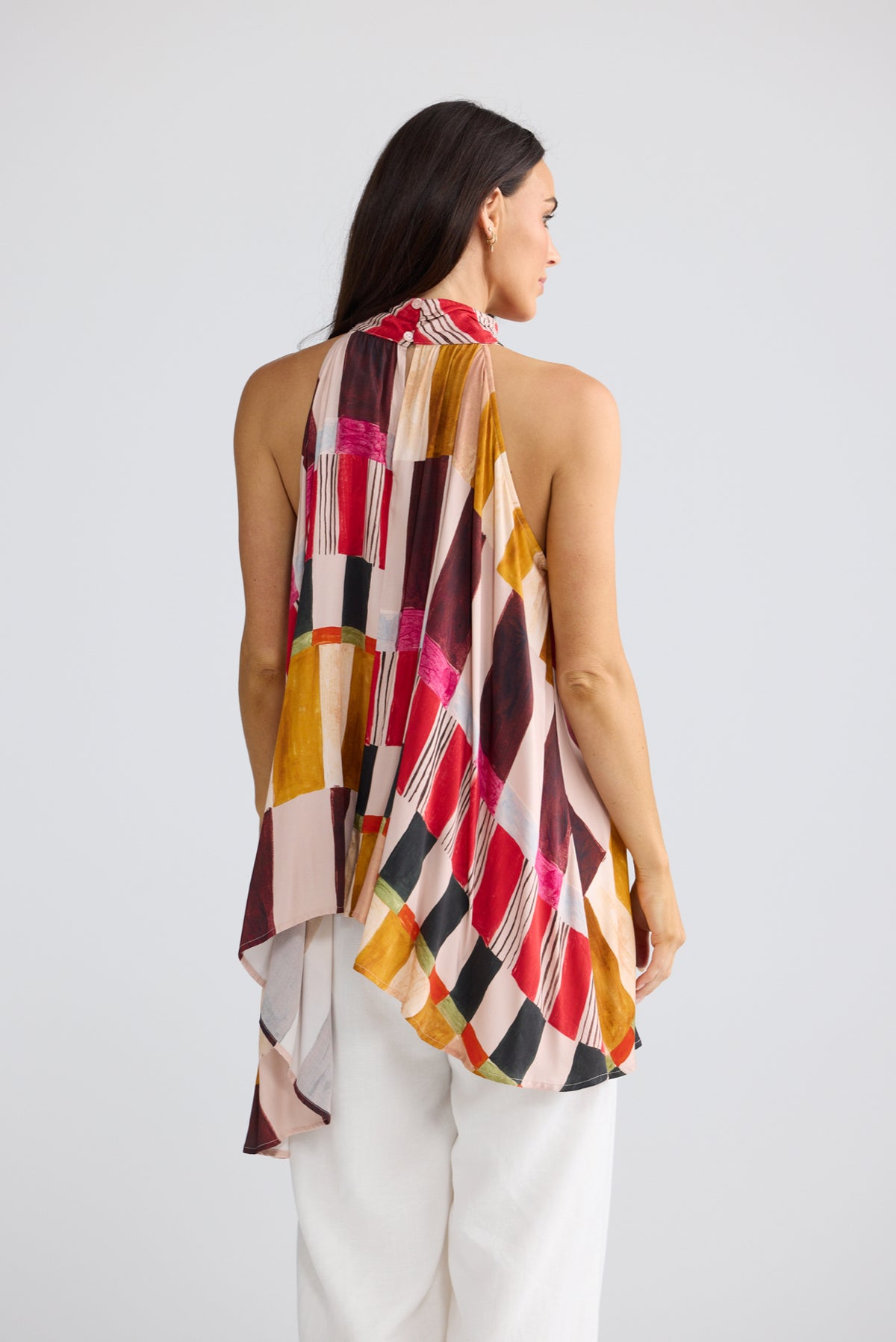 JEWELL TOP PAINTERLY GEO
