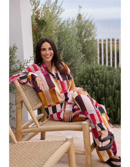 GLENDA SHIRT PAINTERLY GEO