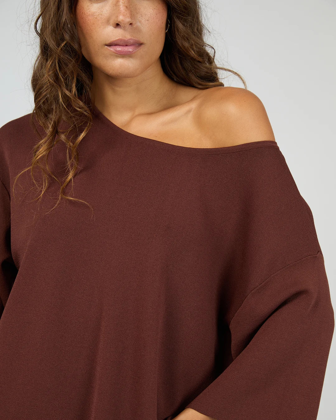 OLLIE OFF SHOULDER KNIT TOP