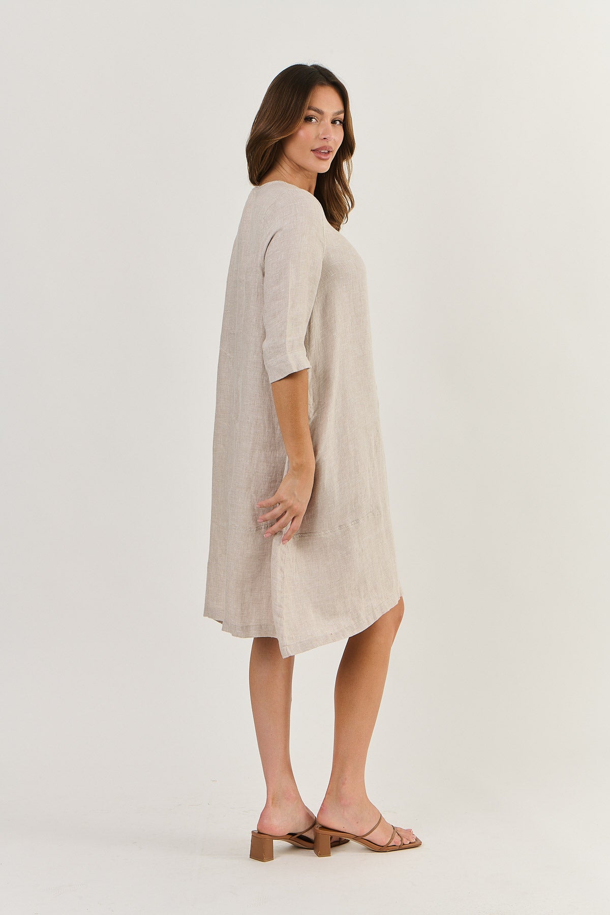 GA519 DUNE LINEN DRESS