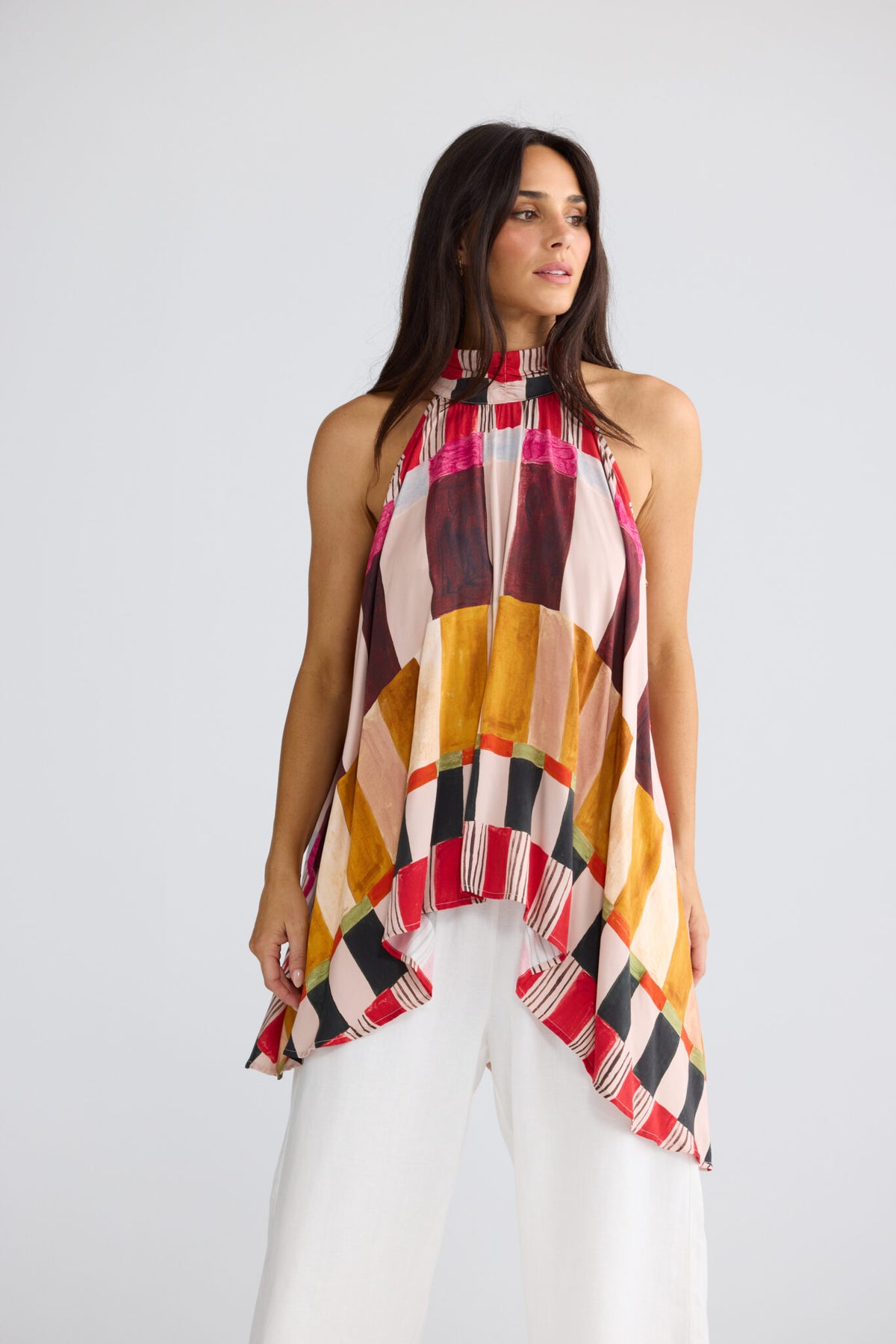 JEWELL TOP PAINTERLY GEO