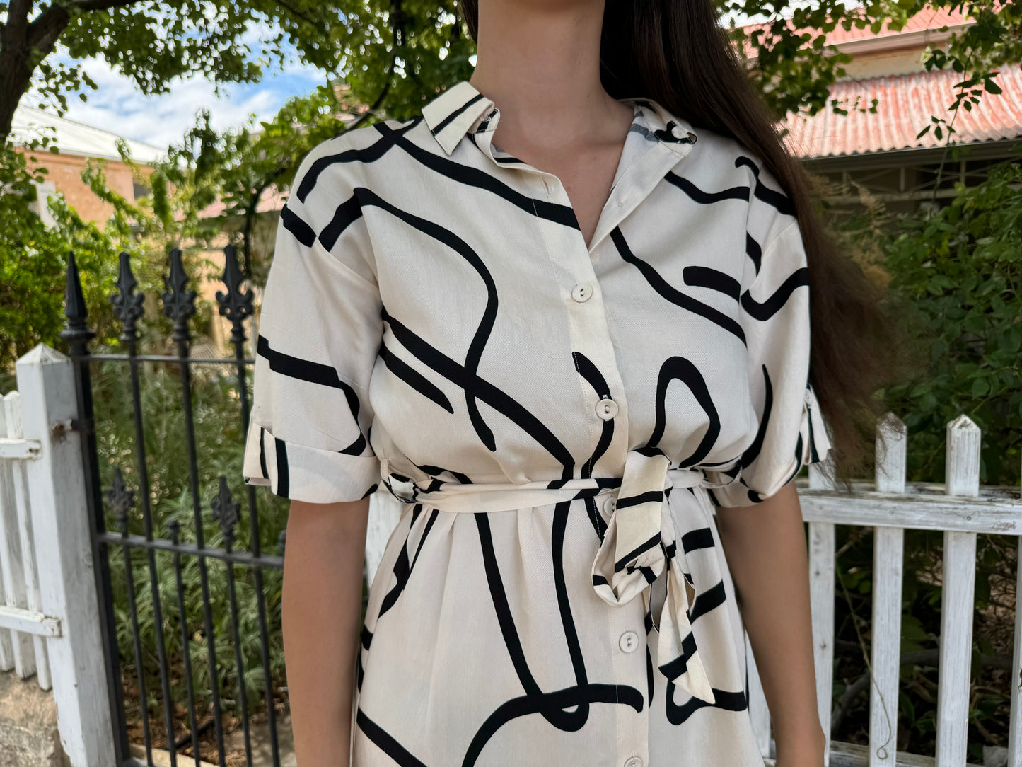 ZENITH MIDI SHIRT DRESS