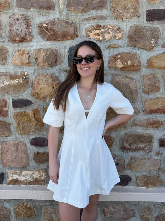 ATLAS DENIM MINI DRESS