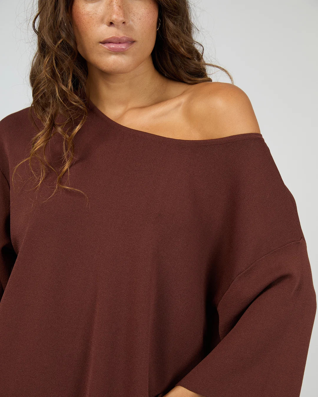 OLLIE OFF SHOULDER KNIT TOP