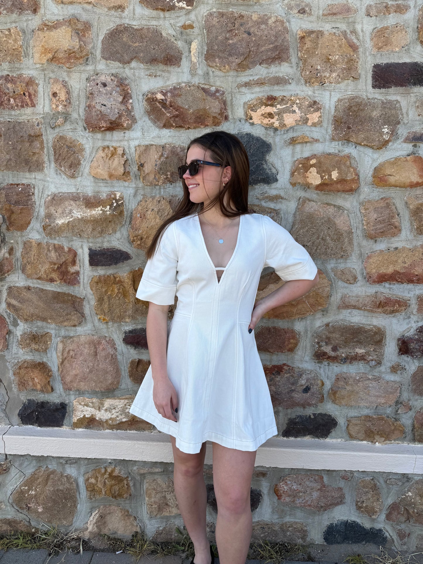 ATLAS DENIM MINI DRESS