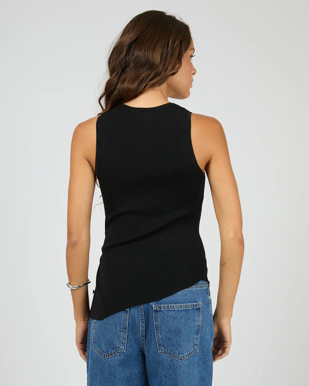 OLLIE BUTTON DOWN KNIT TANK