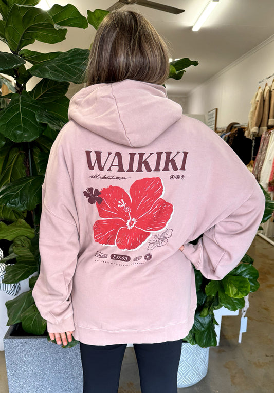 HIBISCUS RELAXED HOODIE