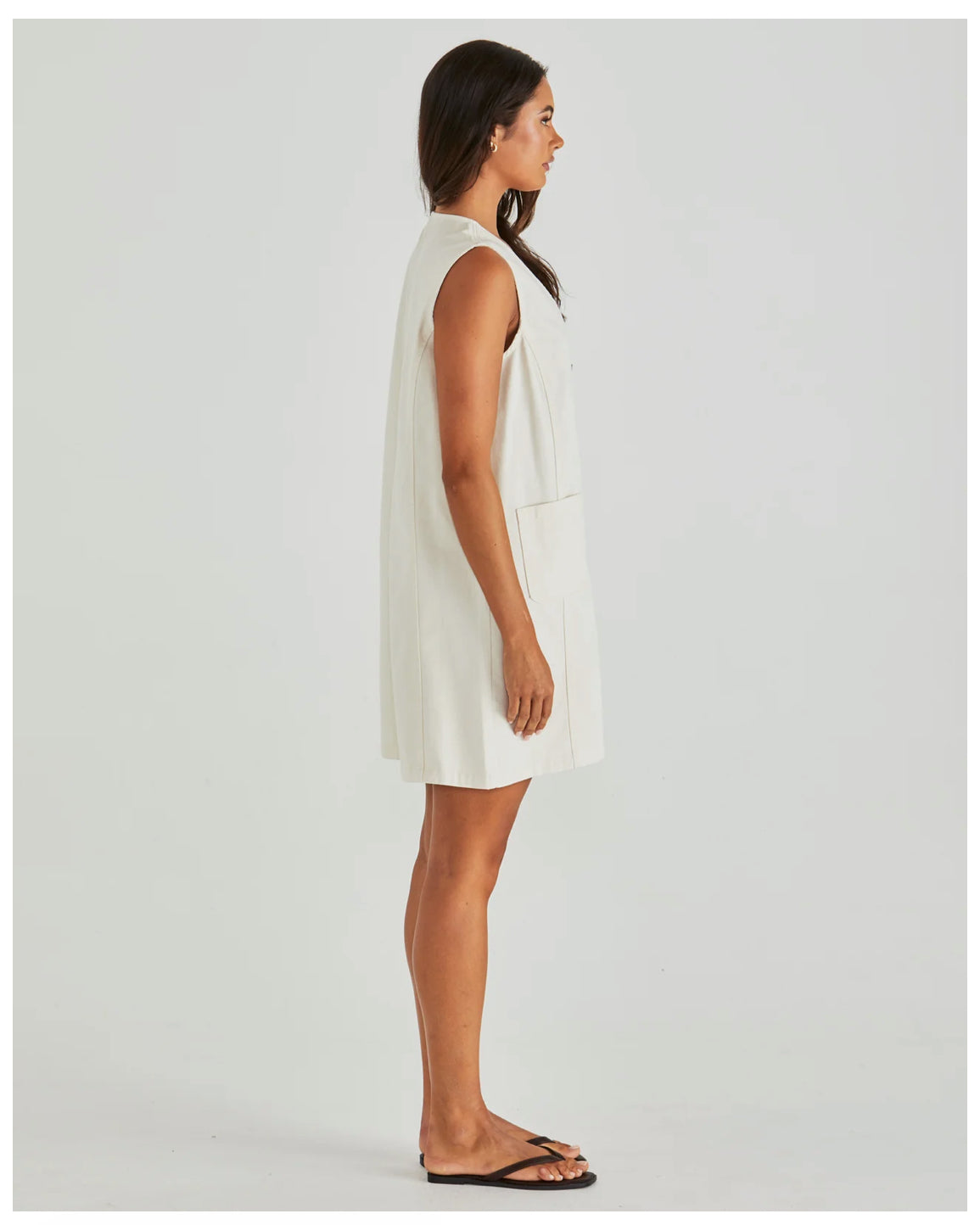 SABINE DENIM VEST DRESS