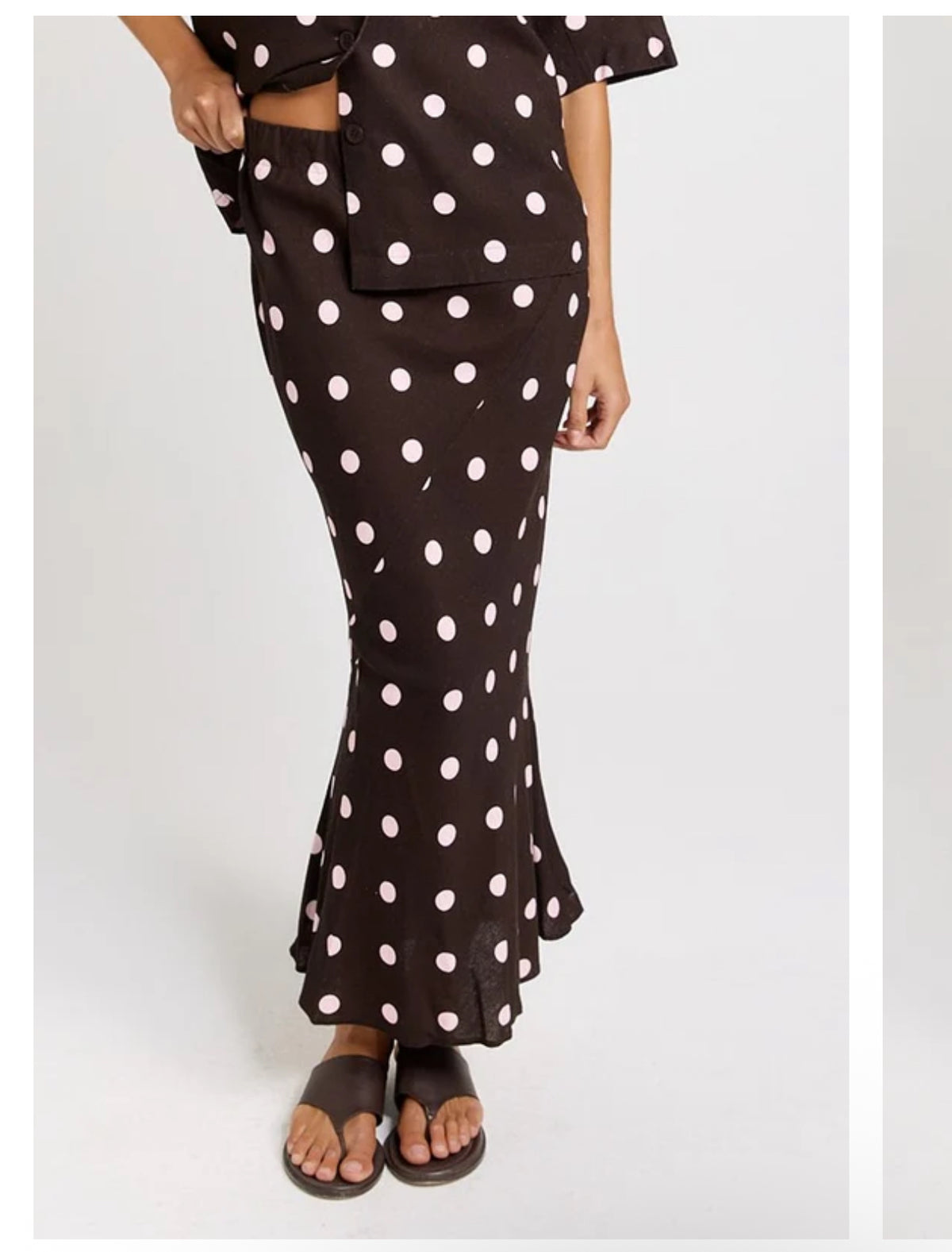 SABLE BIAS YOKE SKIRT