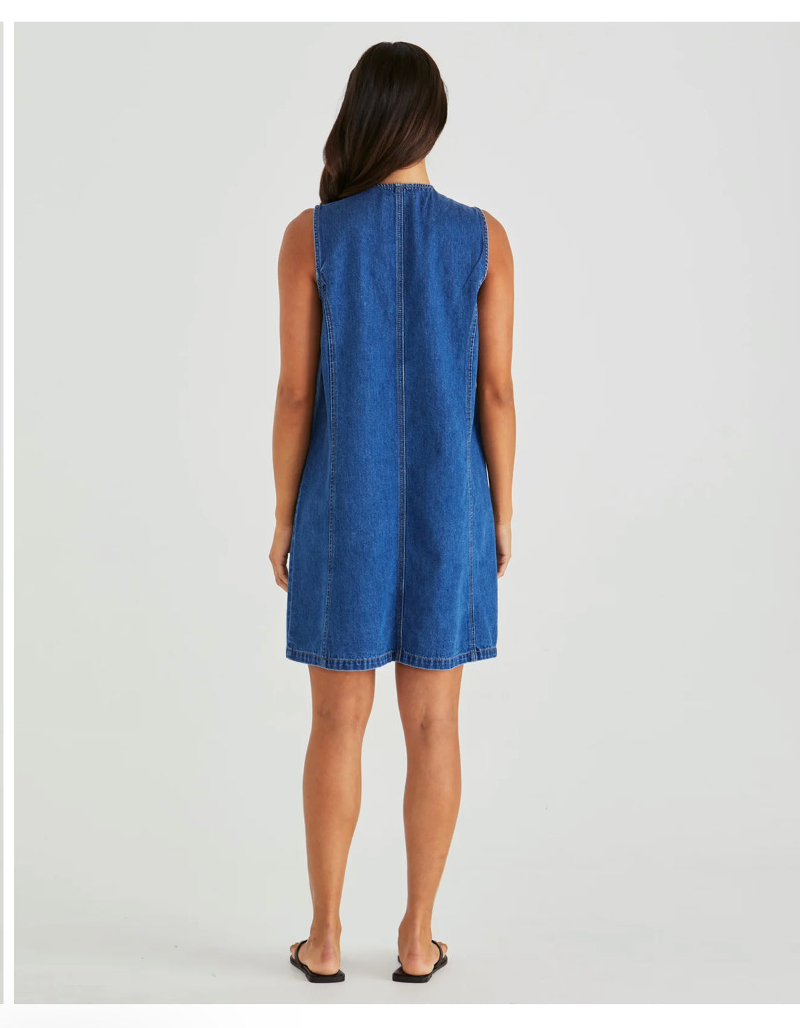 SABINE DENIM VEST DRESS