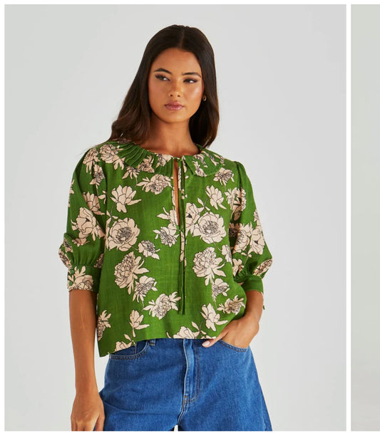 ANTONIE PLEATED BLOUSE