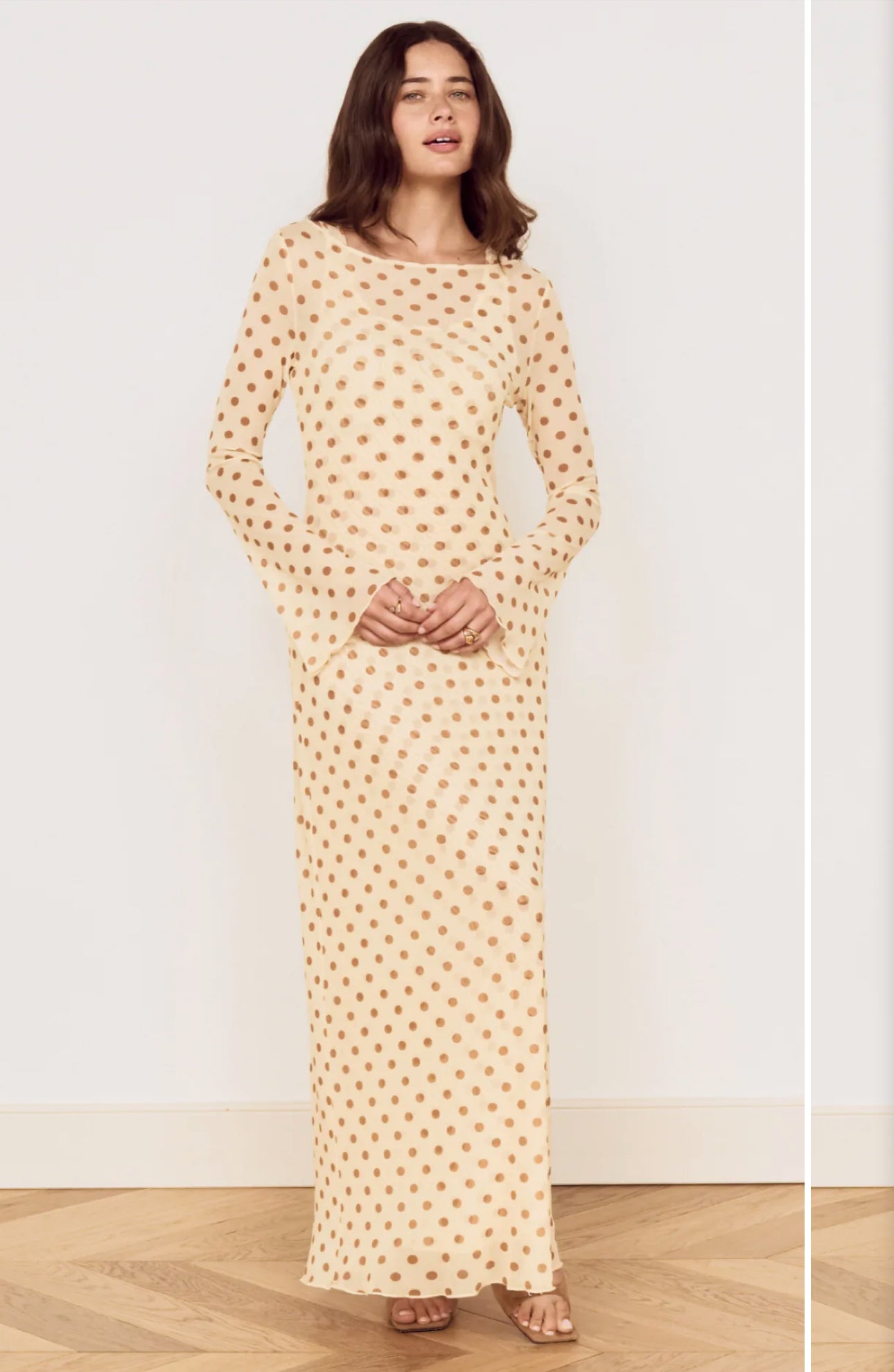 SOLEIL LAYERED MIDI DRESS