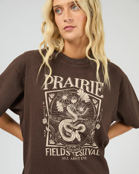 PRAIRIE RELAXED TEE BROWN