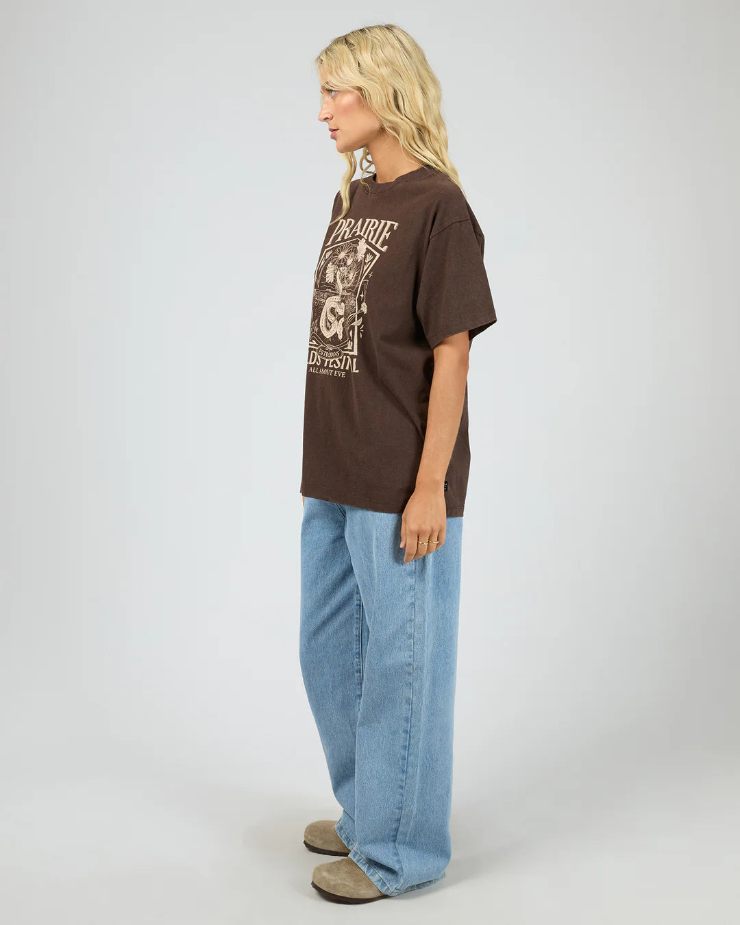 PRAIRIE RELAXED TEE BROWN
